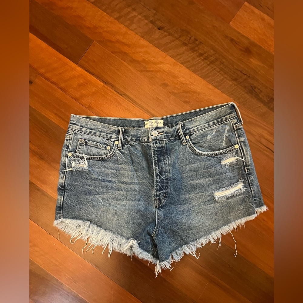 Free people denim shorts